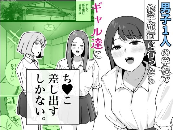 男子1人の元女子校で修学旅行に行ったらギャル達にち○こ差し出すしかない【でぃお】